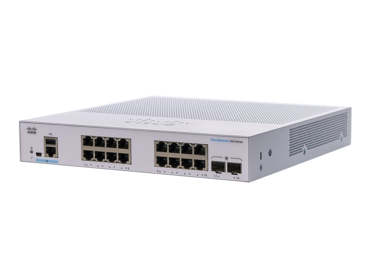 Cisco Gigabit Ethernet Managed Switch (p/n- CBS350-16T-2G-EU)