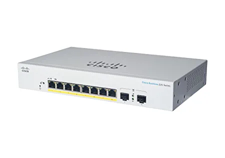 Cisco SMART 8-PORT GE POE EXT Managed Switch (p/n- CBS220-8T-E-2G-NA )