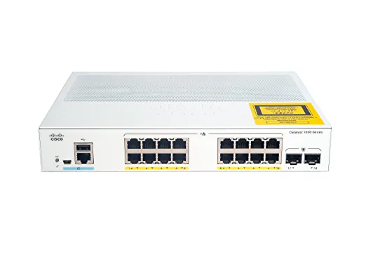 Cisco GE Managed Switch (p/n- C1000-16FP-2G-L)