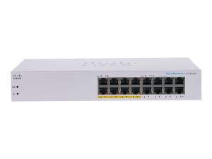 Cisco CBS110 Gigabit Ethernet PoE Unmanaged Switch (p/n- CBS110-16PP-EU)