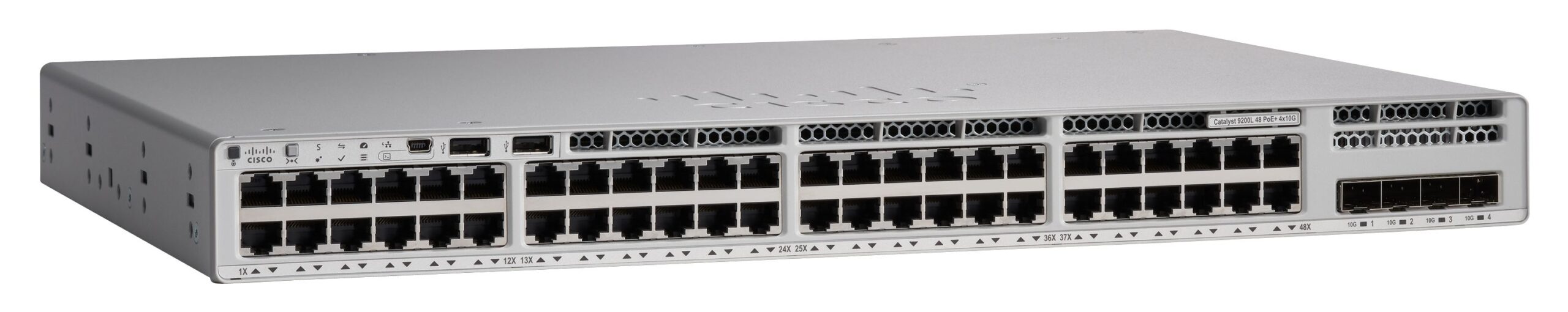 Cisco Catalyst 9200L Managed Gigabit Ethernet PoE (p/n- C9200L-48P-4X-E)