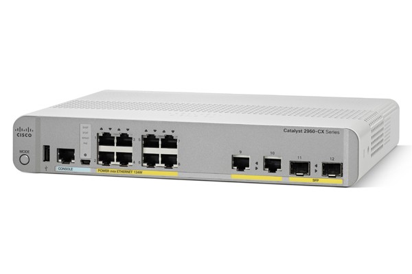 Cisco Catalyst Managed Gigabit Ethernet (p/n- 2960CX-8TC-L)