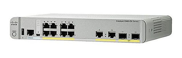 Cisco C3560CX GE Managed Switch (p/n- WS-C3560CX-8PC-S)