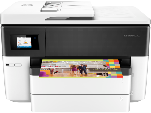 HP OfficeJet Pro 7740 Wide Format All-in-One Printer (p/n- G5J38A)
