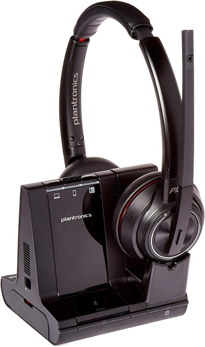 Plantronics Savi W8220-M Microsoft Skype Wireless Stereo Headset (p/n- 207326-01)