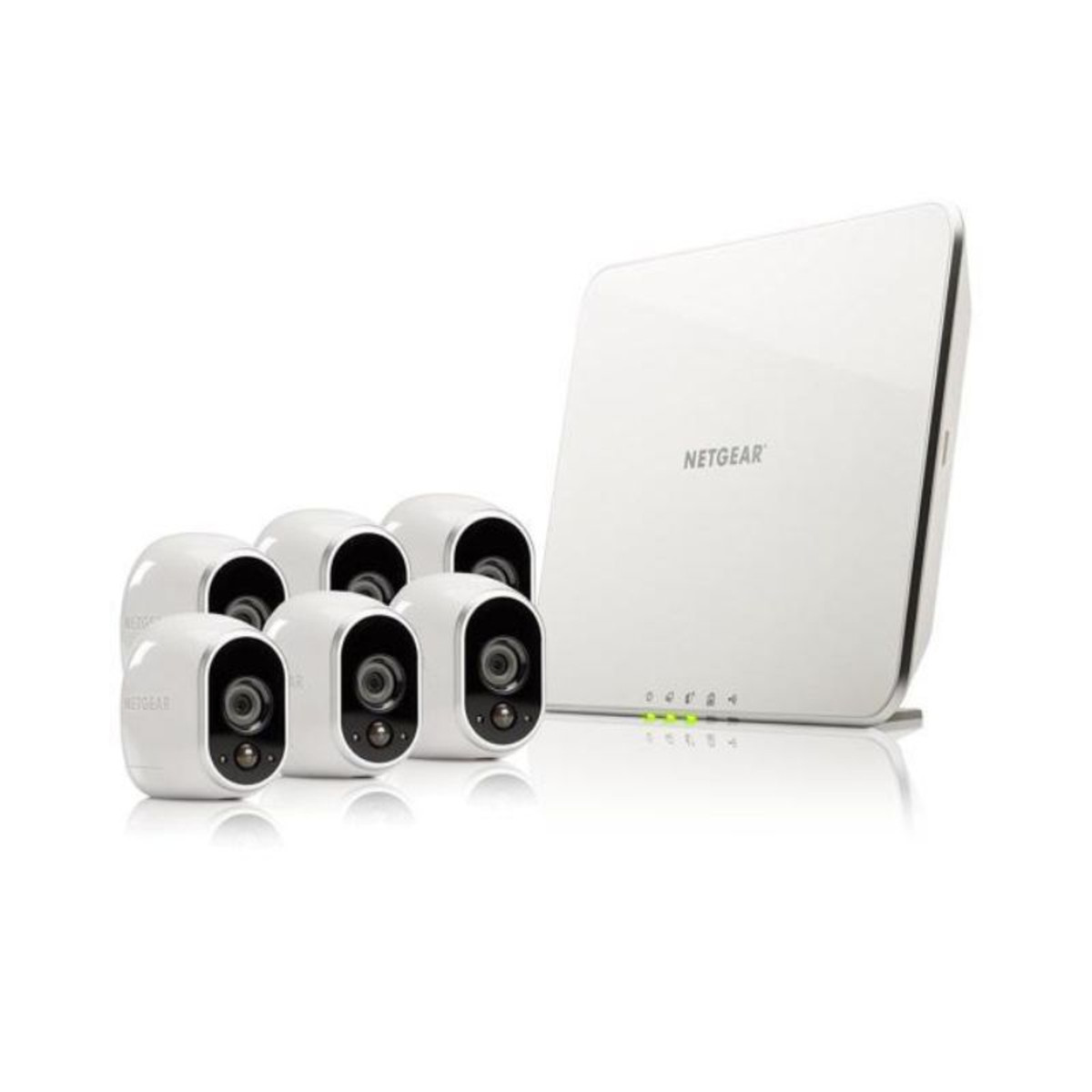 Netgear Arlo Smart Home Wireless HD Security System 3rd-Genration Base Station 6 Cameras (p/n- VMC3030-100NAS)